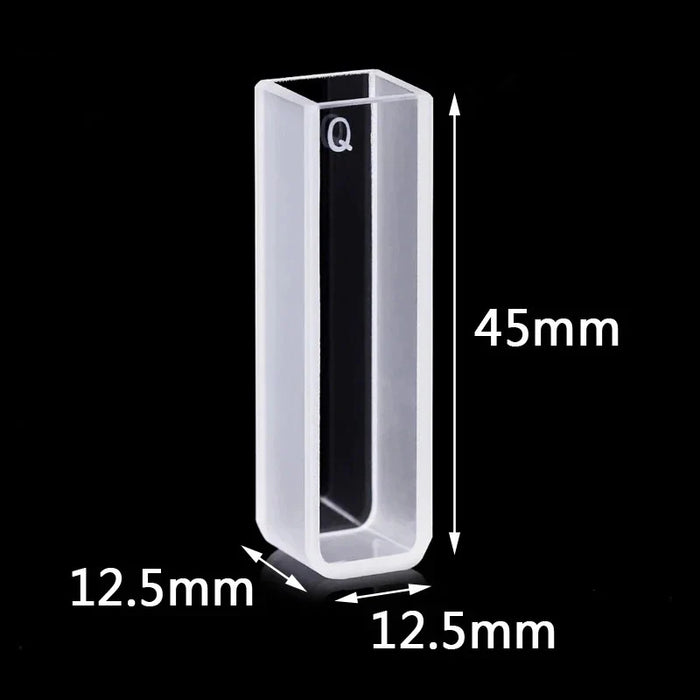 Quartz Cuvettes Standard Cells with lid and Round Bottom | NEXACULE - UV Quart Cuvettes