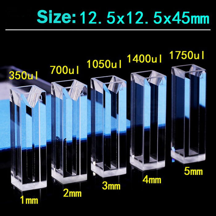 Micro Quartz Fluorescence Cuvette Quartz Cell Four Way Light| NEXACULE - Subminiature Cuvettes