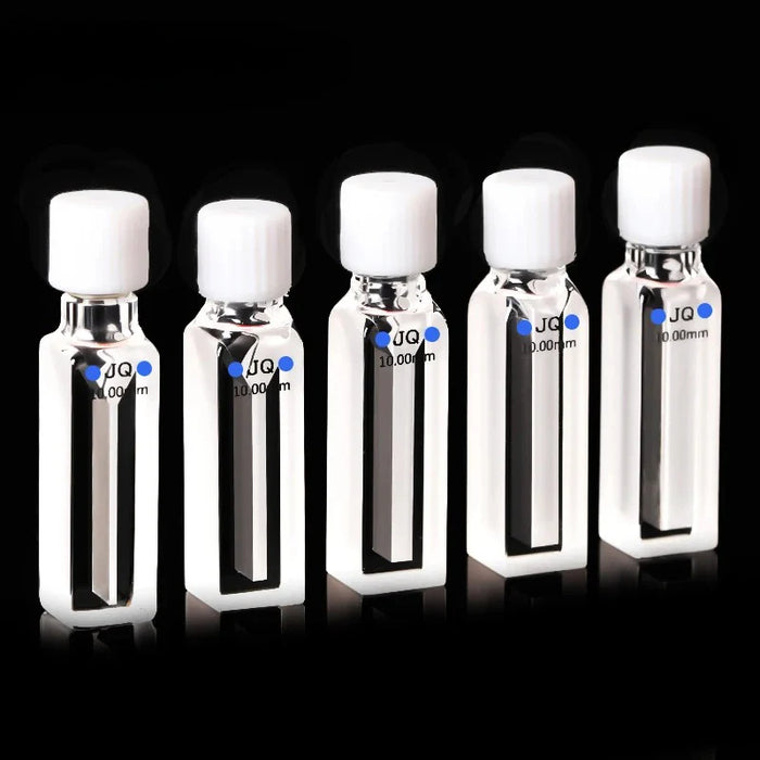 Micro Quartz Screw Sealed Cuvette Cells with lid 350ul-1750ul | NEXACULE - Subminiature Cuvettes