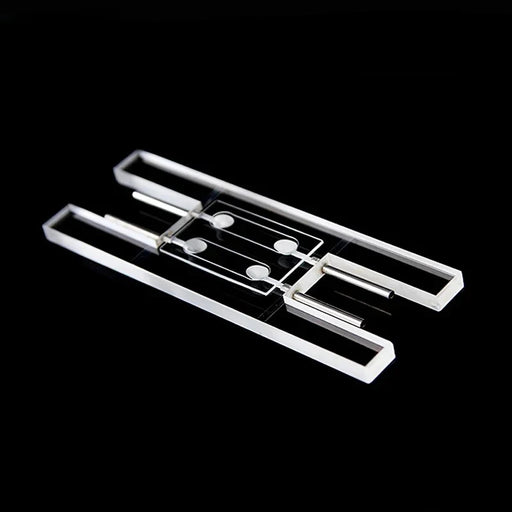 Quartz Cuvettes Counting 0.2mm Quartz Cells Dual Channel  | NEXACULE - Flow Cuvettes