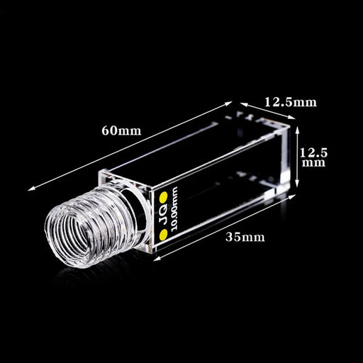 3.5ml Quartz Spiral Cuvette 10mm Spiral Cell Four way light | NEXACULE - Sealed Cuvettes