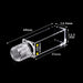 3.5ml Quartz Spiral Cuvette 10mm Spiral Cell Four way light | NEXACULE - Sealed Cuvettes