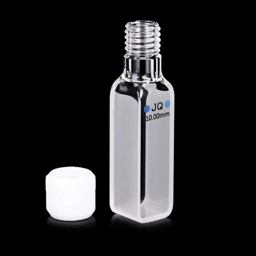 3.5ml Quartz Cuvette Cell with Screw Cap 10mm for Chemistry | NEXACULE - UV Quart Cuvettes