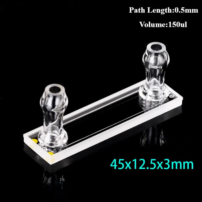 30-600ul Optical UV Flow Quartz Cuvette Cell with Two Tubes | NEXACULE - Flow Cuvettes