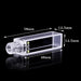3.5ml Quartz Fluorescence Cuvette Cell with Screw Cap 10mm| NEXACULE - Sealed Cuvettes