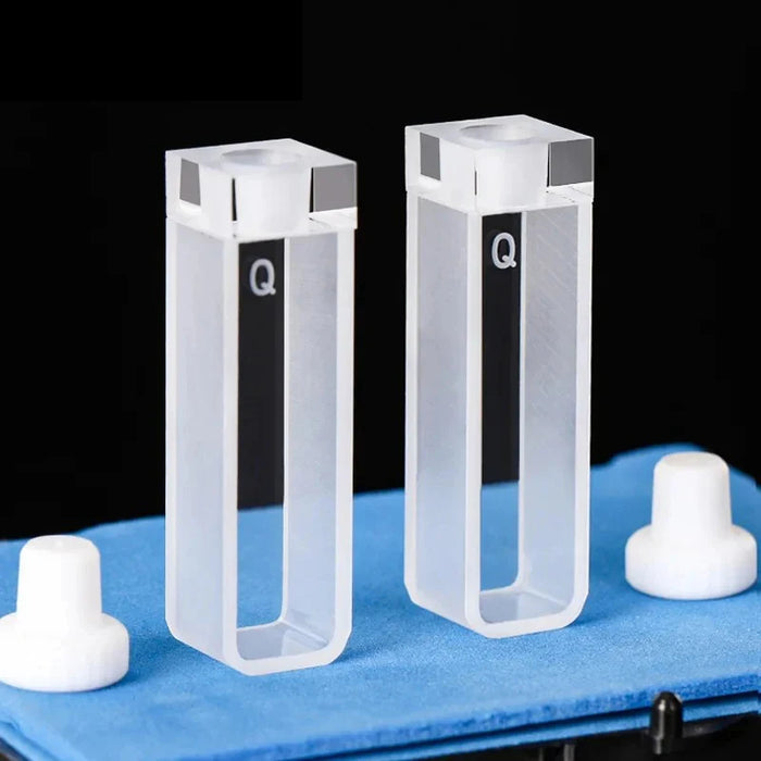 Quartz Closed Cuvette Airtight 1cm Paired UV Quartz Band Plug| NEXACULE - Sealed Cuvettes