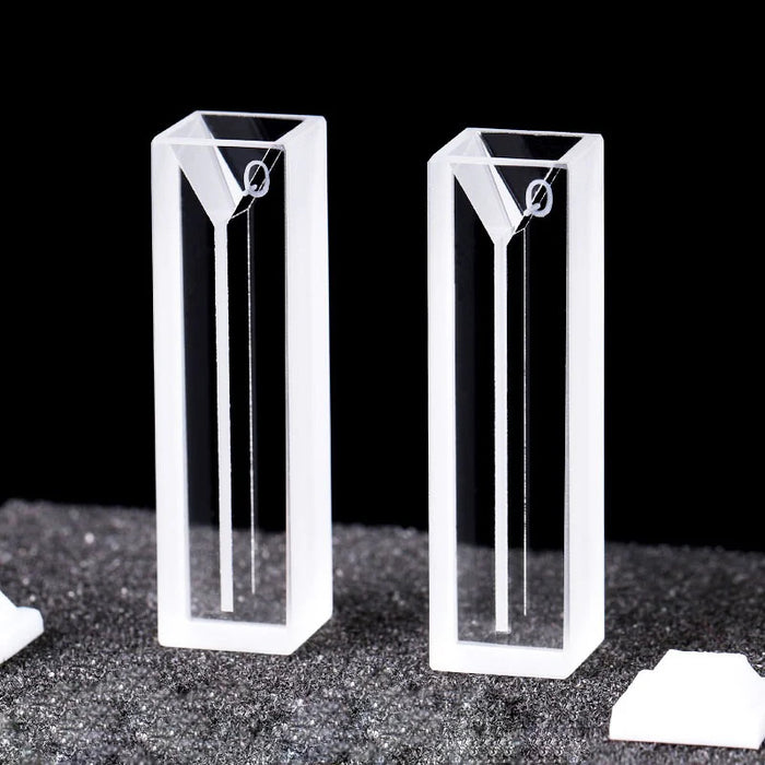 10mm Micro Quartz Cuvette with Lid 2 Sides Clear Cells | NEXACULE - UV Quart Cuvettes