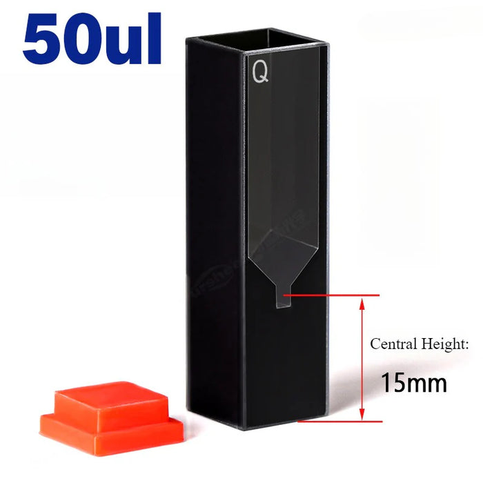 Quartz Fluorescence Cuvette 10mm Quartz Cell Two Way Light | NEXACULE - Subminiature Cuvettes