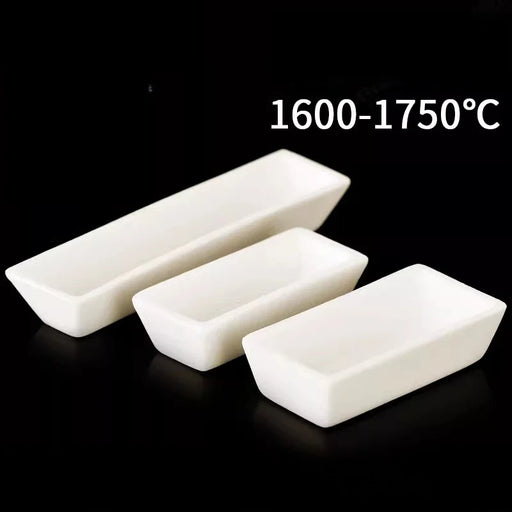 99Alumina Ceramic Aluminum Melting Crucible Boats Trapezoid | NEXACULE - Alumina Ceramic