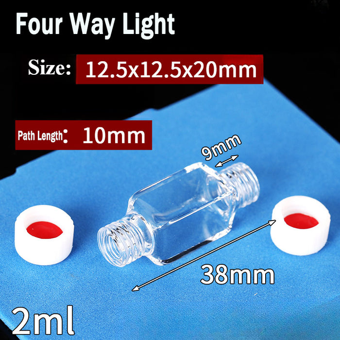 Quartz MicroFlow Cell Spiral Colorimetric Dish UV Transparent | NEXACULE - Flow Cuvettes