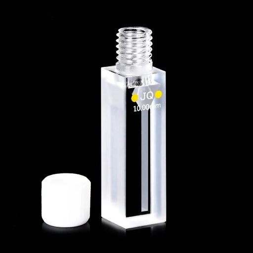 700ul Quartz Cuvette Cell with Screw Cap 10mm Two way Light | NEXACULE - Subminiature Cuvettes