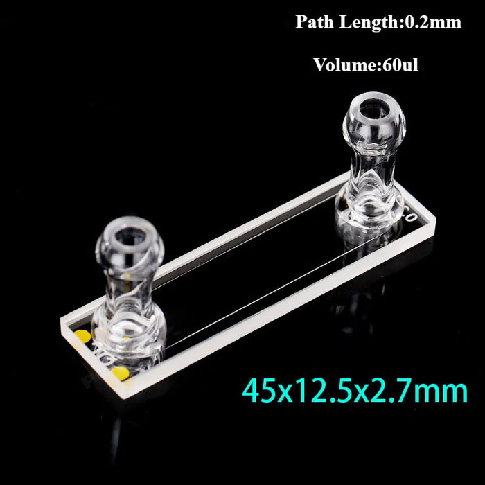 30-600ul Optical UV Flow Quartz Cuvette Cell with Two Tubes | NEXACULE - Flow Cuvettes