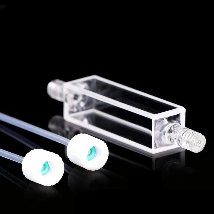 3.5ml Quartz Fluorescent Flow Cuvettes Cells Threaded Pipe | NEXACULE - Flow Cuvettes