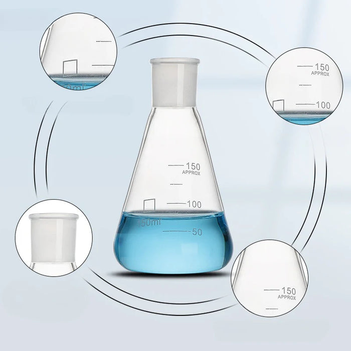 Quartz Conical Flask Quartz Volumetric Flask Erlenmeyer Flask| NEXACULE - Quartz Flasks & Beaker