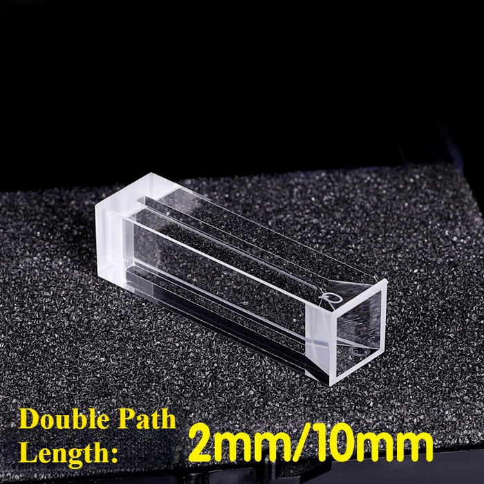 700ul Quartz Cuvettes Cells 10mm UV Four Way Light Slit 2mm| NEXACULE - Subminiature Cuvettes