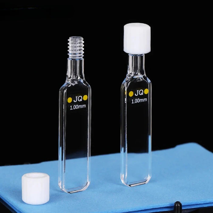 Quartz Cuvette Cells with Screw Cap Colorimetric Cuvette | NEXACULE - UV Quart Cuvettes