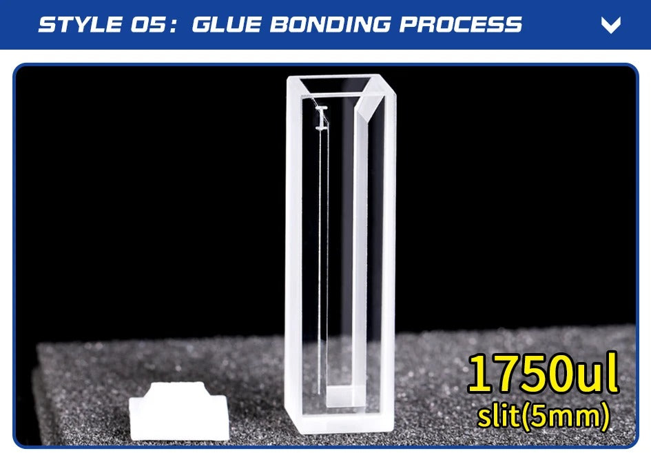 350ul-1750ul Micro IR Quartz Cuvette Cells with Lid Slit 1-5mm | NEXACULE - Infrared Ray Cuvettes