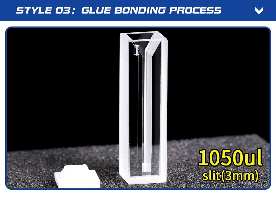 350ul-1750ul Micro IR Quartz Cuvette Cells with Lid Slit 1-5mm | NEXACULE - Infrared Ray Cuvettes