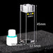 Quartz Fluorescence Cuvette Cell with Screw Cap 10mm for Lab| NEXACULE - Sealed Cuvettes