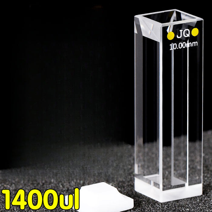 1400ul Sub-Micro Quartz Fluorescence Cuvette With Lid 10mm | NEXACULE - Subminiature Cuvettes