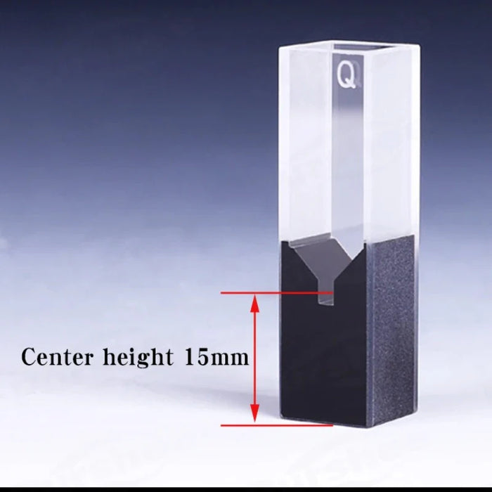 50ul Sub-Micro Quartz Cell with Black Walls and Lid for Lab | NEXACULE - Subminiature Cuvettes