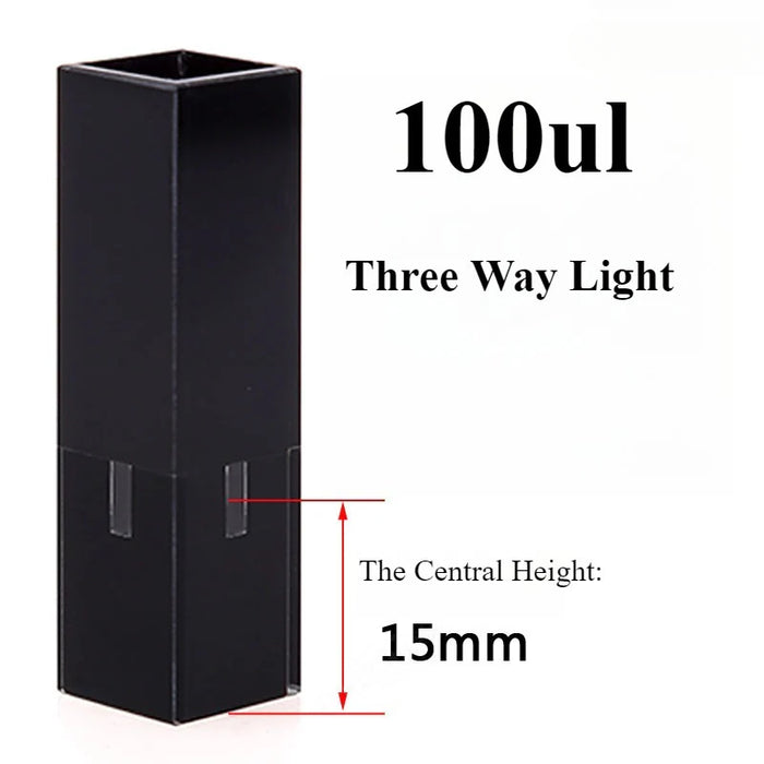 100ul Sub-Micro Quartz Fluorescence Cuvette with Lid 10mm Cells | NEXACULE - Subminiature Cuvettes
