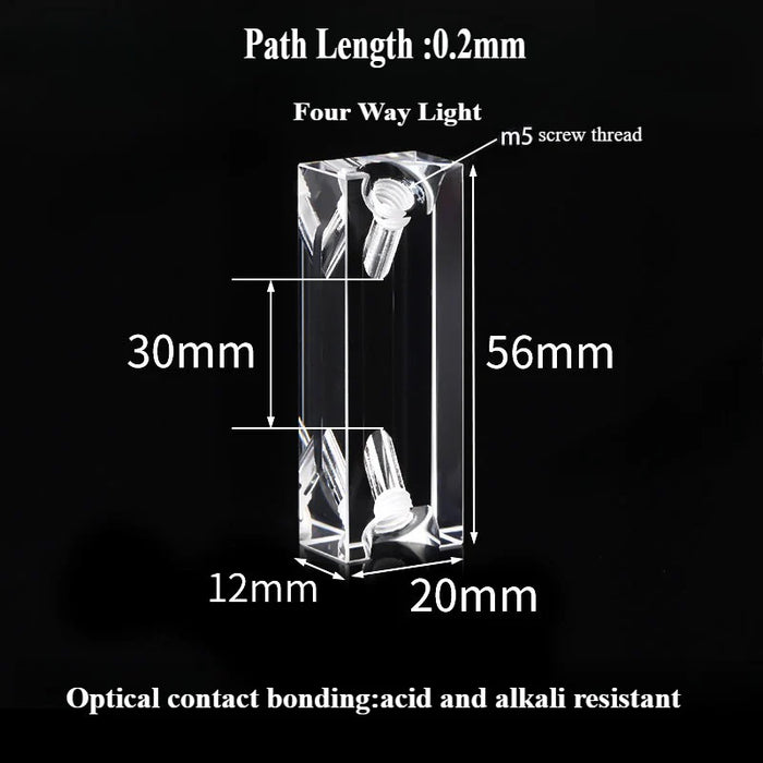 Quartz Flowing Cells Quartz 0.2mm Smaple Flowing Cuvettes | NEXACULE - Flow Cuvettes
