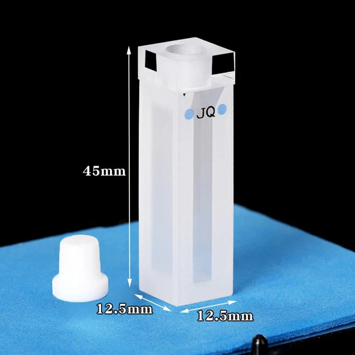 1400ul Quartz Cuvette Trace Cell with Stopper 10mm Slit 4mm | NEXACULE - Subminiature Cuvettes