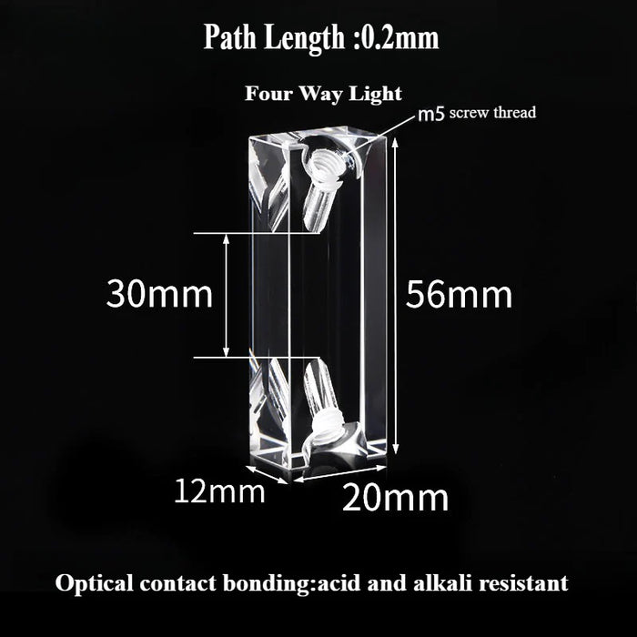 Quartz Flowing Cells Quartz 0.2mm Smaple Flowing Cuvettes | NEXACULE - Flow Cuvettes