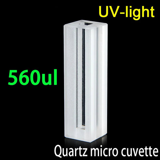 560ul Micro Quartz Cuvette with Lid 4mm Two Polished Windows| NEXACULE - UV Quart Cuvettes