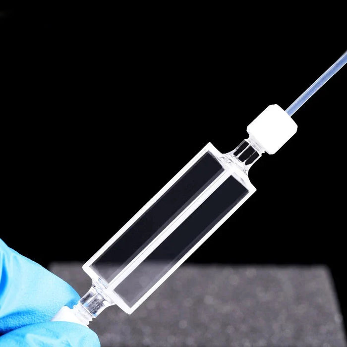 3.5ml Quartz Fluorescent Flow Cuvettes Cells Threaded Pipe | NEXACULE - Flow Cuvettes
