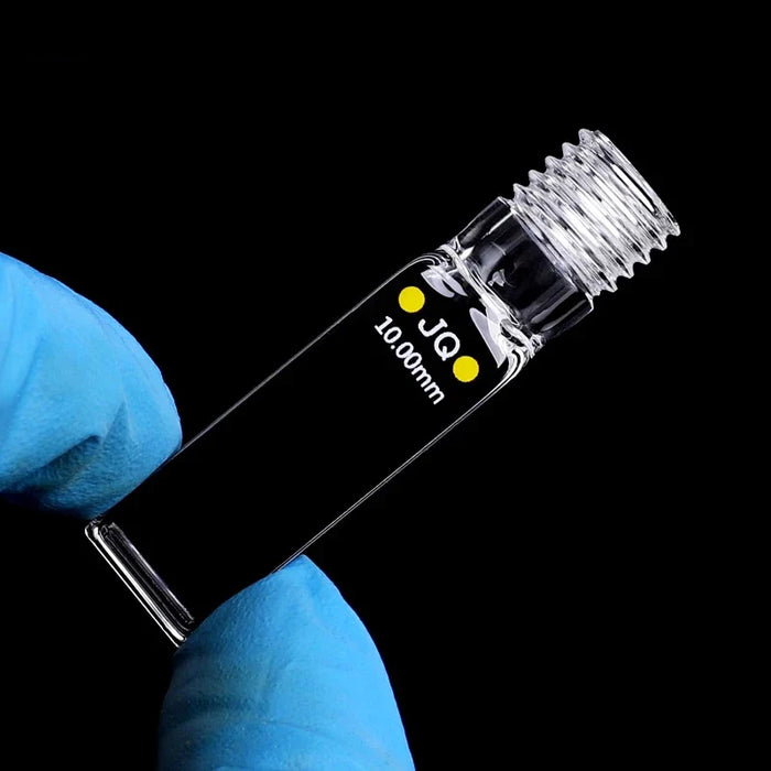 Quartz Fluorescence Cuvette Cell with Screw Cap 10mm for Lab| NEXACULE - Sealed Cuvettes