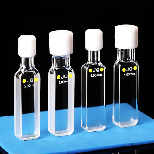 5mm Quartz Thread Colorimetric Dish UV Spiral Quartz Bottle| NEXACULE - Sealed Cuvettes