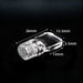 Micro Quartz Cuvettes Sealed 1mm Quartz Screw Thread Cell | NEXACULE - Sealed Cuvettes