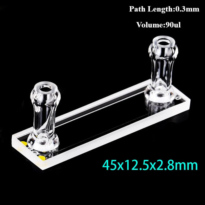 30-600ul Optical UV Flow Quartz Cuvette Cell with Two Tubes | NEXACULE - Flow Cuvettes