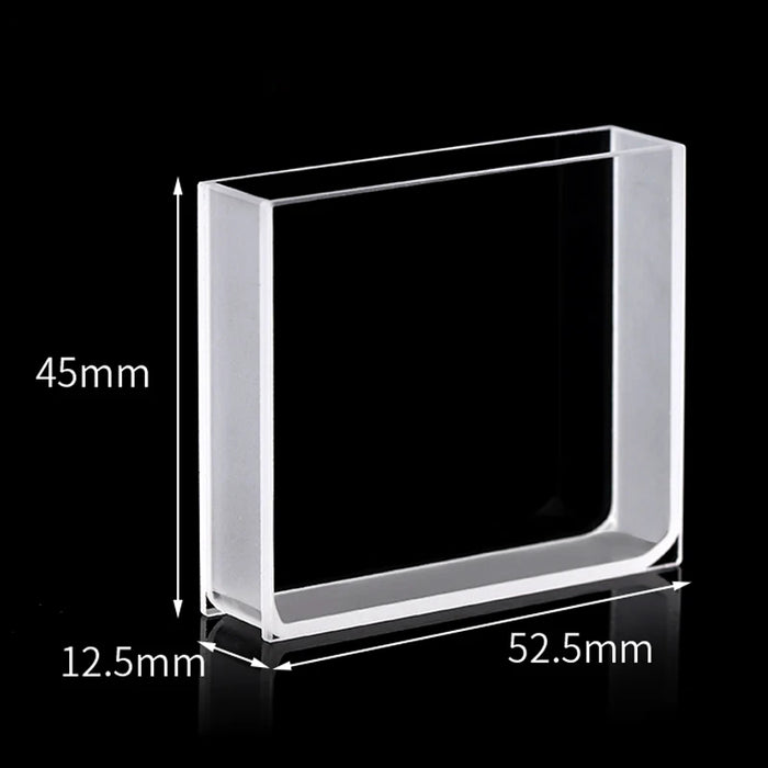 17.5mL Quartz Cuvette with Lid 50mm JGS1 Quartz Cell | NEXACULE - UV Quart Cuvettes