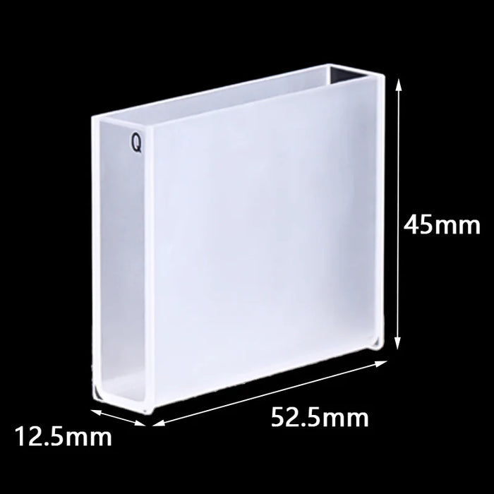 17.5mL Quartz Cuvette with Lid 50mm JGS1 Quartz Cell | NEXACULE - UV Quart Cuvettes