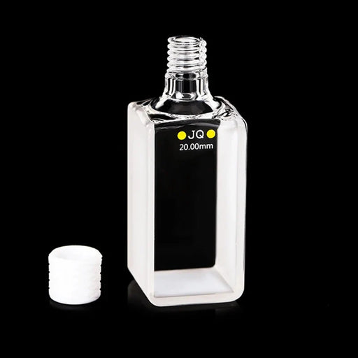 17ml Quartz Cell with Screw Cap 20mm Quartz Screw Bottle | NEXACULE - Sealed Cuvettes
