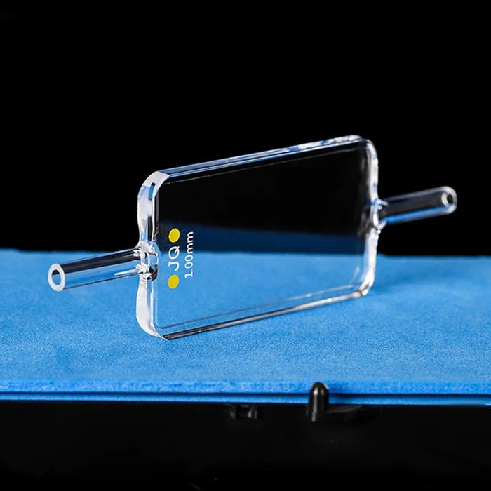 Quartz Flow Cuvette 1mm Cells Two Side Light Transmission | NEXACULE - Flow Cuvettes