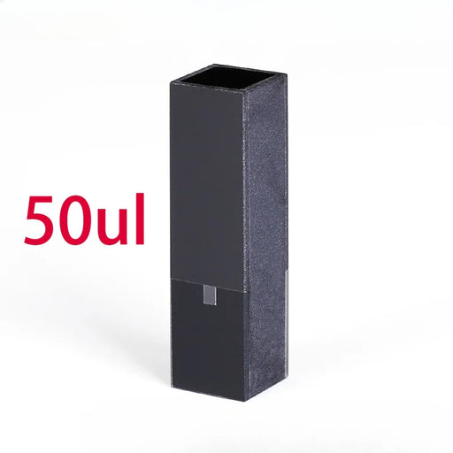 50ul Sub-Micro Quartz Cell with Black Walls Four Way Light | NEXACULE - Subminiature Cuvettes