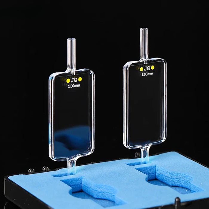 Quartz Flow Cuvette 1mm Cells Two Side Light Transmission | NEXACULE - Flow Cuvettes
