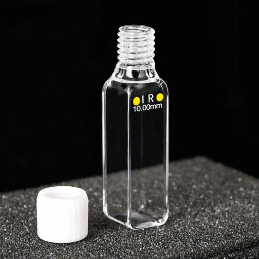 Infrared Quartz Fluorescence Cuvette 10mm Cell with Screw Cap | NEXACULE - Infrared Ray Cuvettes