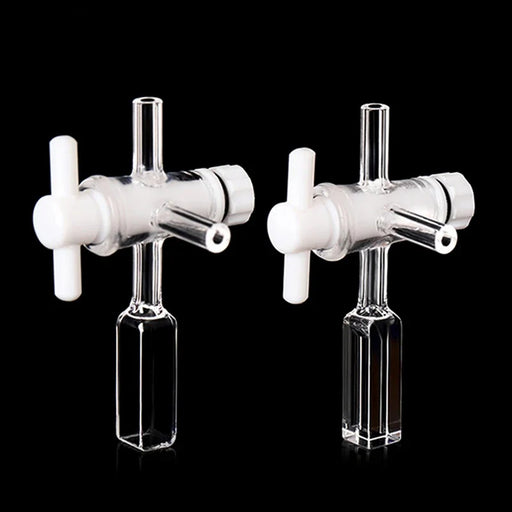 1pcs Quartz Cuvette Cell with Screw Cap 10mm Two Channel | NEXACULE - Fluorescence Cuvettes