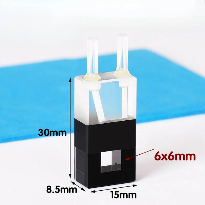 200ul Quartz Flow Cuvettes with Glass Tube 6mm Quartz Cell | NEXACULE - Flow Cuvettes