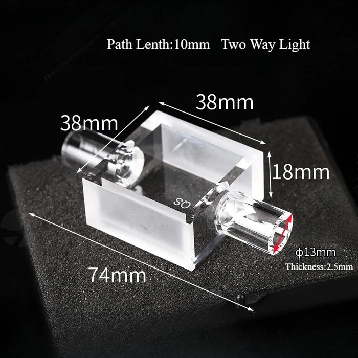 Quartz Flow Cuvettes Smaple Cells Customized Two Way Light| NEXACULE - Flow Cuvettes