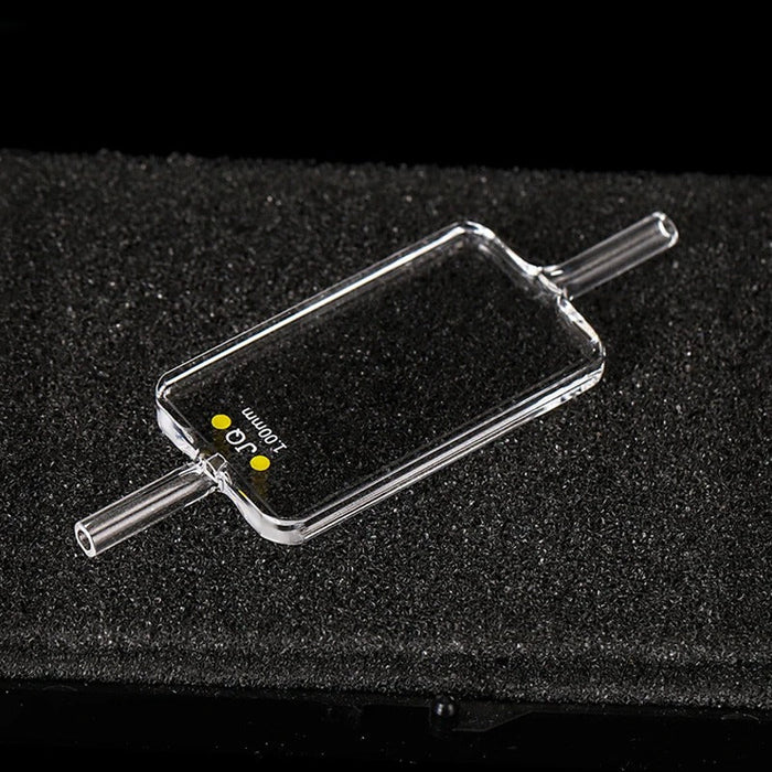 Quartz Flow Cuvette 1mm Cells Two Side Light Transmission | NEXACULE - Flow Cuvettes