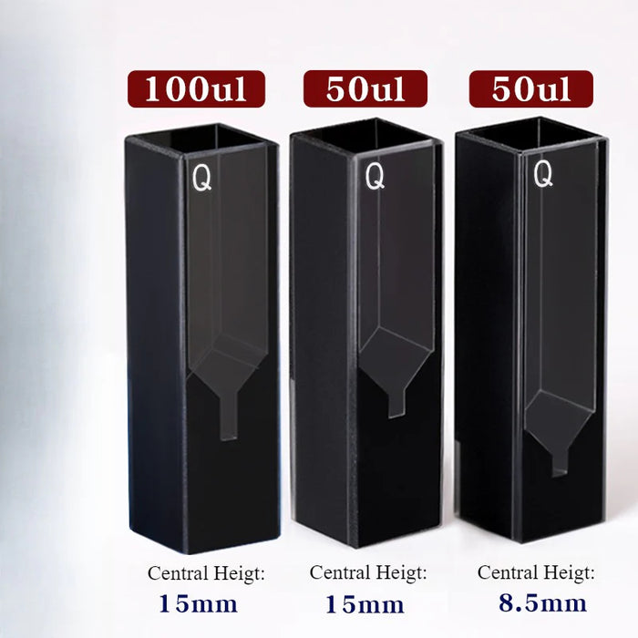 Quartz Fluorescence Cuvette 10mm Quartz Cell Two Way Light | NEXACULE - Subminiature Cuvettes