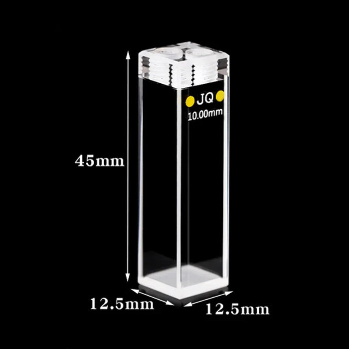 3.5ml Quartz Fluorometer Flow 10mm Cuvette Closed Cells10mm | NEXACULE - Sealed Cuvettes