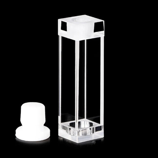 3.5ml Quartz Fluorescence Cell With Stopper Tape Notch 10mm| NEXACULE - Sealed Cuvettes