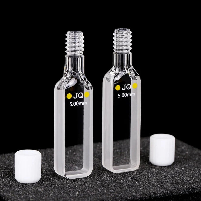 Quartz Cuvettes UV Cell with Screw Cap Colorimetric Dish| NEXACULE - Sealed Cuvettes